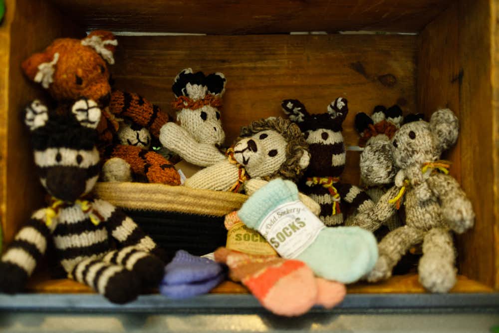 Stuffed toys at Hattie And The Wolf in Ballarat
