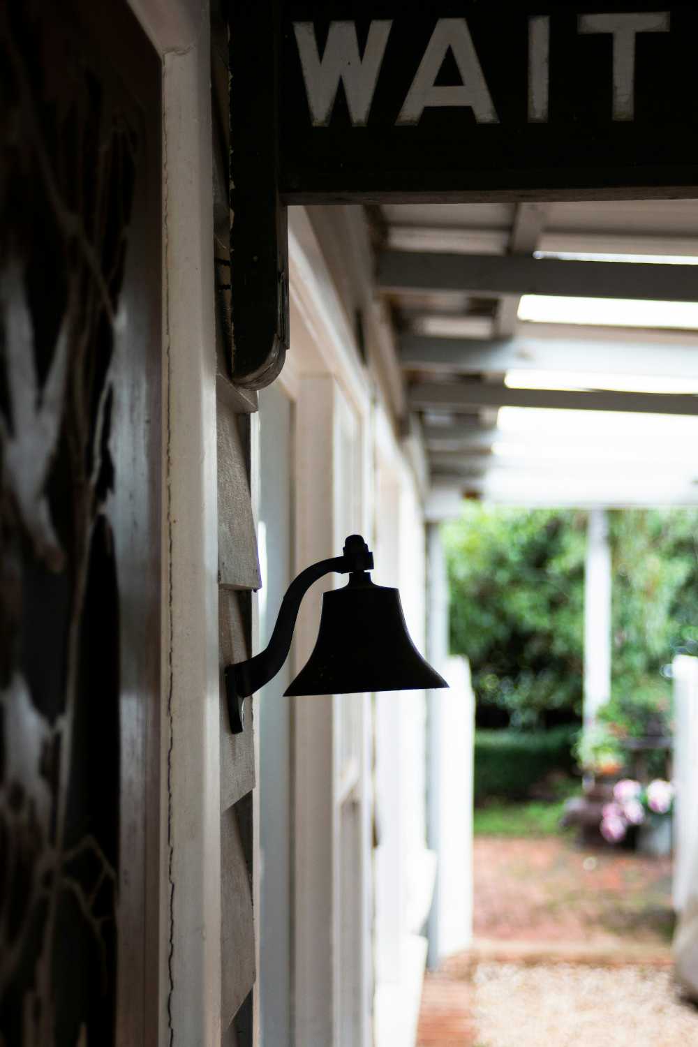 Old door bell at the historic general store near Trentham, Australia.