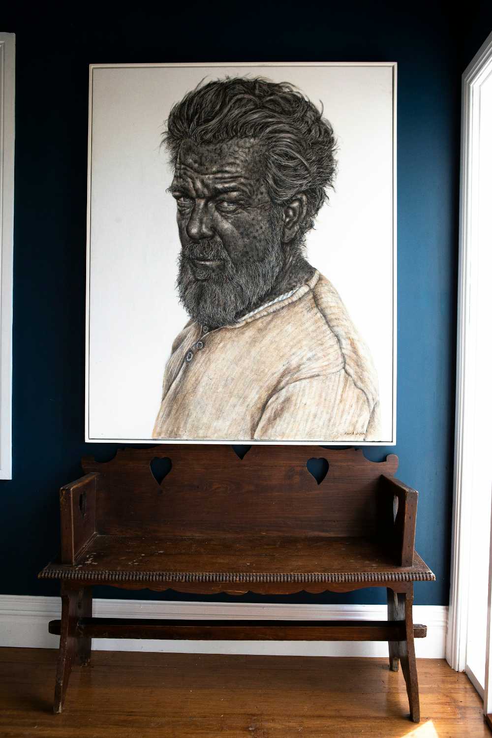 Portrait of artist Tim Jones by painter Rose Wilson